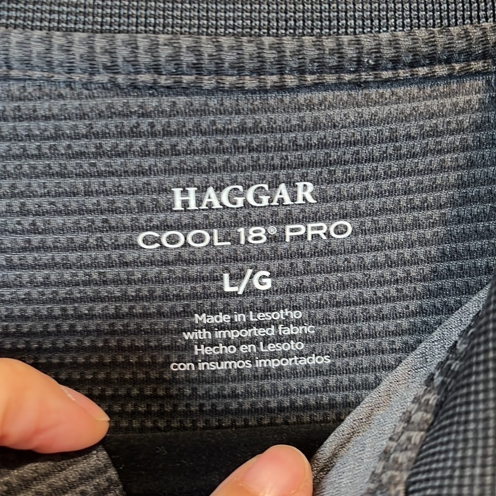 Haggar Cool 18 Pro Long Sleeve Polo - Picture 8 of 10
